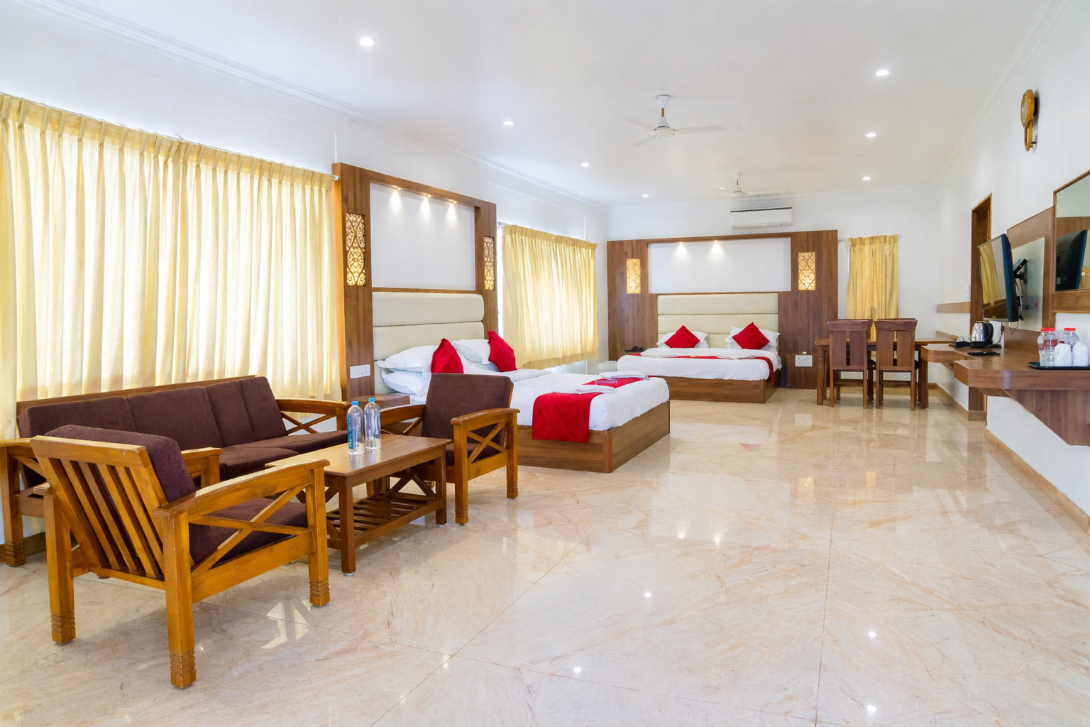 AC room at Thai Beach Resort Tiruchendur