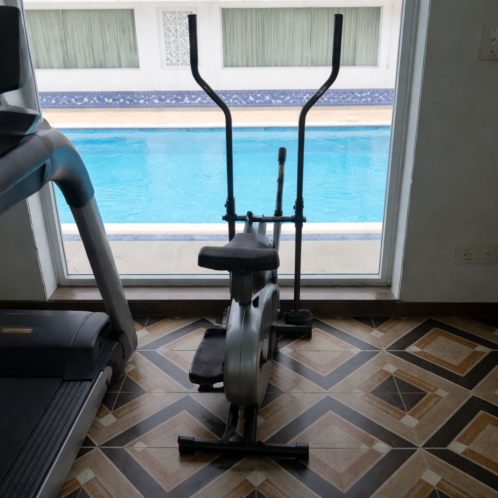 Gym facilities at Thai Beach Resort Tiruchendur