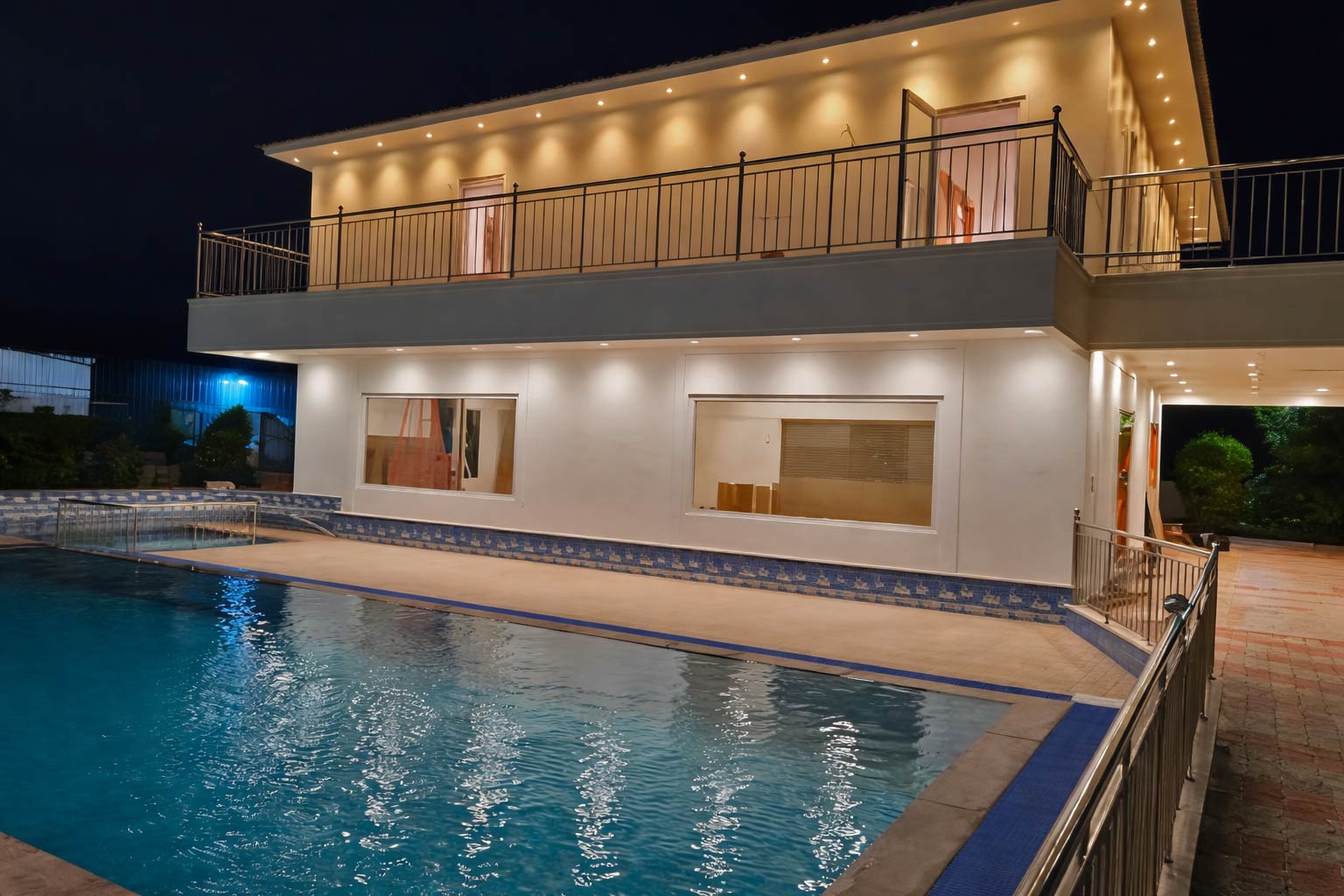 Swimming pool at Thai Beach Resort Tiruchendur