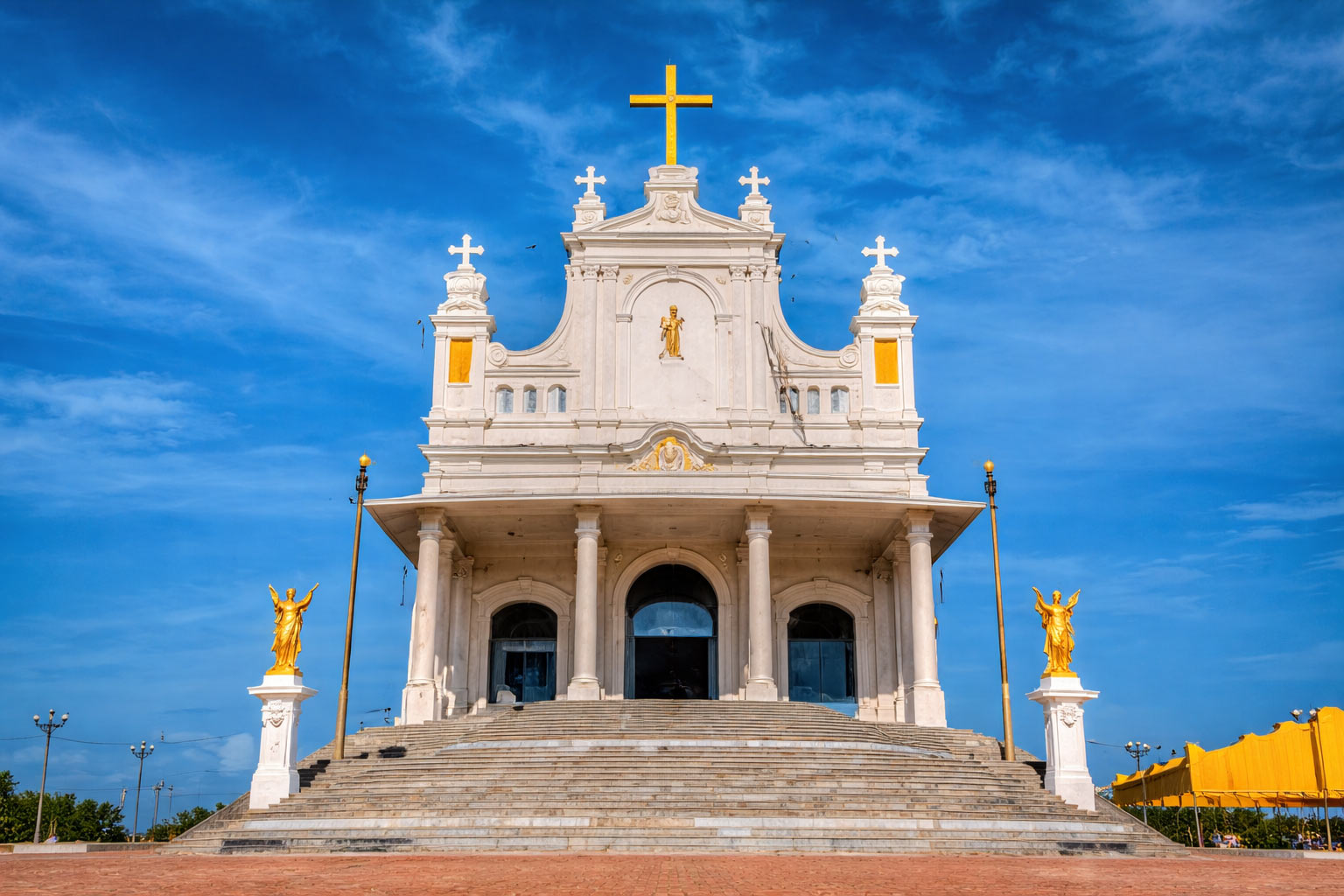 Holy Cross Church Manapad near Tiruchendur famous landmark