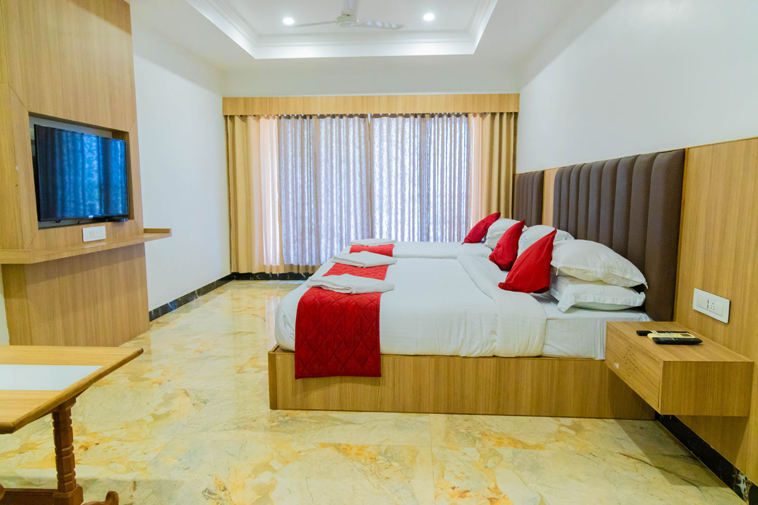 AC room at Thai Beach Resort Tiruchendur