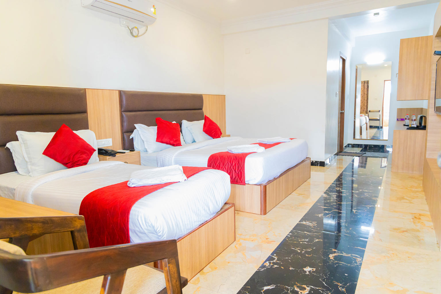 AC room at Thai Beach Resort Tiruchendur